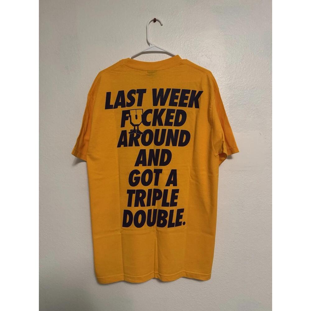 DS 2005 Undefeated Lakers Ice Cube Kobe Bryant Triple Double Tee Rare UNDFTD